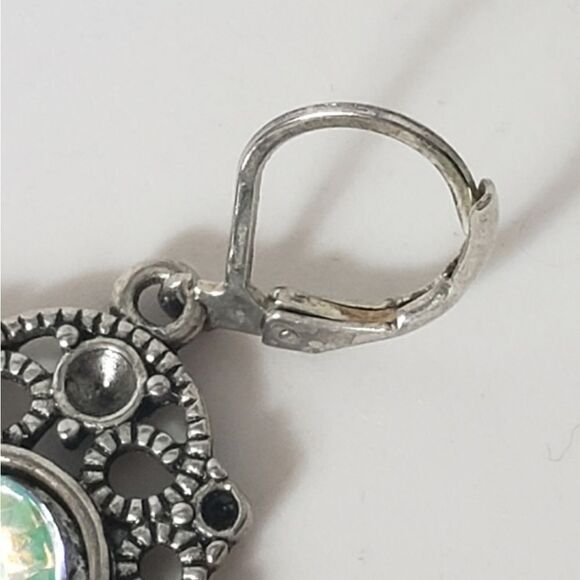 ARTISAN Dangling Chandelier Wire-Wrapped Bead Leverback Earrings - Picture 6 of 9